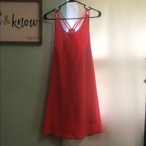 Bluetique orange dress. Size medium.